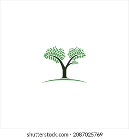 tree logo vector template of life