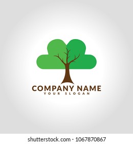 Tree Logo,Green Logo Template