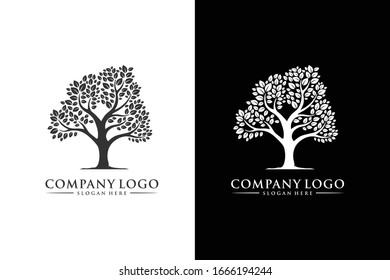 tree logo.modern design.vector illustration concept