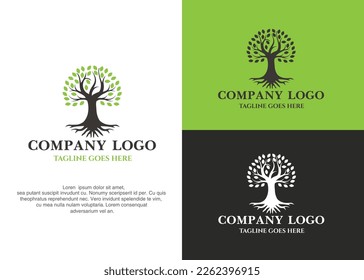 tree logo.modern design.vector illustration concept