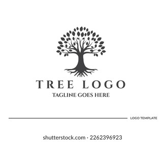 tree logo.modern design.vector illustration concept