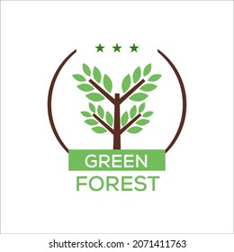 Tree logos plant nature green