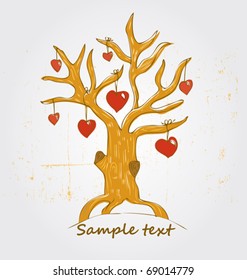 tree with love fruits
