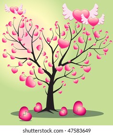 tree of love from the hearts