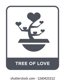 tree of love icon vector on white background., tree of love simple element illustration