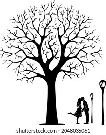 Tree with love and lights