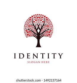 Tree Love Of Loving Logo Design
