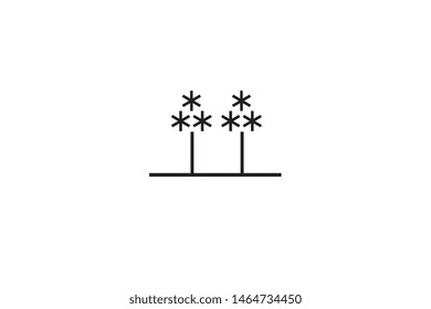 tree made of paper isolated on white background