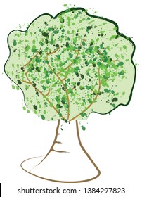 A tree made of shapes