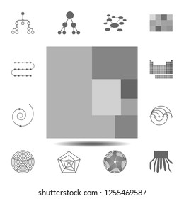 tree map icon. Simple glyph vector element of charts and diagrams set icons for UI and UX, website or mobile application