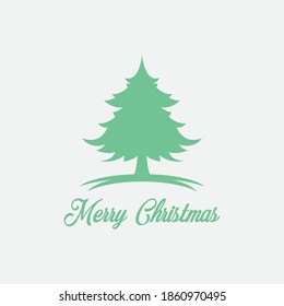 Baum heiratet Weihnachtsvektor auf weißem Hintergrund
