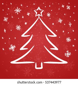 tree, merry christmas and happy new year