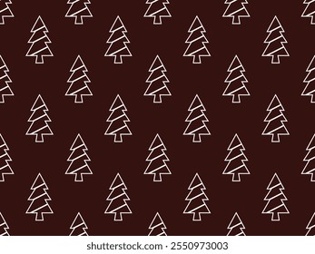 Árbol Feliz Patrón de Navidad Diciembre Invierno Ornamento Temporal Textil Lindo Abstracto Feliz 