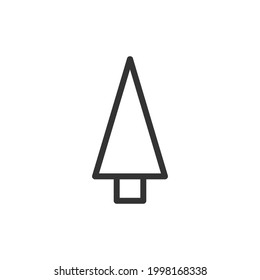 Tree minimal line icon. Web stroke symbol design. Tree sign isolated on a white background. Premium line icon.