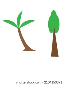 Tree minimalist clip art or vector image