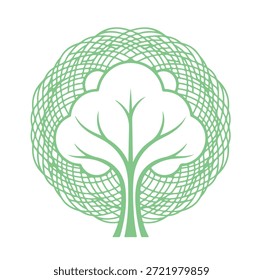 Árbol, silueta minimalista y simple - Ilustración vectorial de varias siluetas de árboles detallados, árbol con raíces, naturaleza, hoja, rama, silueta, ícono, Vector Árbol realista Ilustración