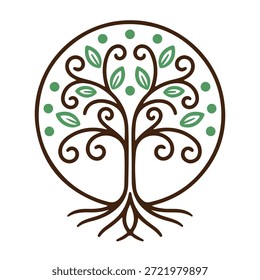 Árbol, silueta minimalista y simple - Ilustración vectorial de varias siluetas de árboles detallados, árbol con raíces, naturaleza, hoja, rama, silueta, ícono, Vector Árbol realista Ilustración