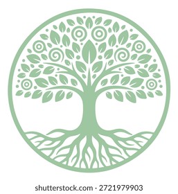 Árbol, silueta minimalista y simple - Ilustración vectorial de varias siluetas de árboles detallados, árbol con raíces, naturaleza, hoja, rama, silueta, ícono, Vector Árbol realista Ilustración
