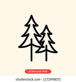 Tree modern vector style. Tree icon concept. Tree icon for web and app.