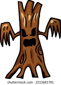 Tree Monster with crawling hand