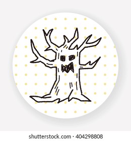 tree monster doodle