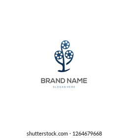 Tree Movie Cinema Creative Abstract Business Production Logo