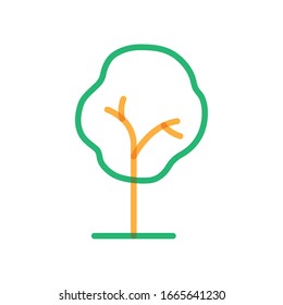 Diseño de iconos con estilo de línea múltiple, ambientes de temporada de verano de la planta natural y ecología Tema vectorial ilustración