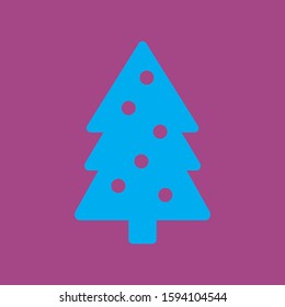 tree natal icon winter card