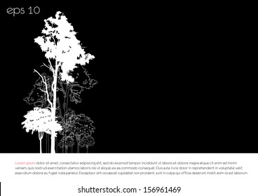 tree natural design over beige background vector illustration