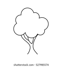 Tree natural ecology icon vector illustration graphic design