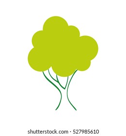 Tree natural ecology icon vector illustration graphic design