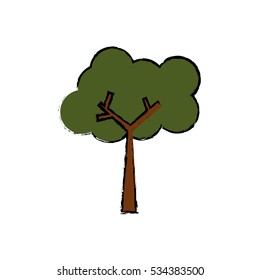 Tree natural ecology icon vector illustration graphic design