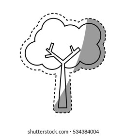Tree natural ecology icon vector illustration graphic design