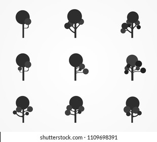 tree Natural icon vector design illustration