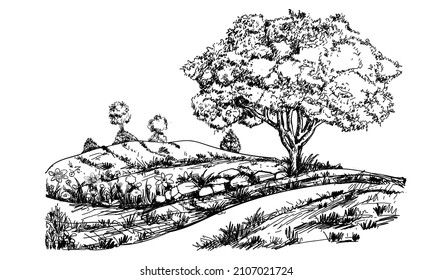 
Tree and natural scenery vector background Vectors images graphic art designs in editable .eps format.