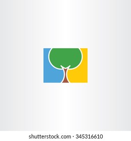 tree natural vector logo icon eco sign nature