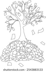 Tree for nature or eco logo conzept. Vector.