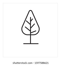 tree, nature, forest, garden, park environment flat  icon design