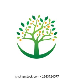 Tree nature icon design template vector isolated