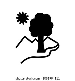 tree nature  icon vector