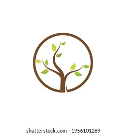 Diseño vectorial de la ilustración de la naturaleza del árbol