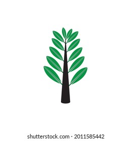 Tree nature illustration logo template vector design