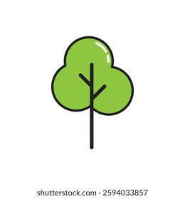 Tree nature illustration logo template vector design