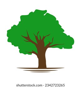 Diseño vectorial de la ilustración de la naturaleza del árbol