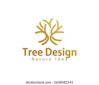 tree nature logo creative oak design emblem