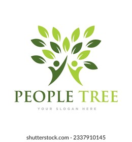 Vector de diseño del logotipo de la naturaleza del árbol