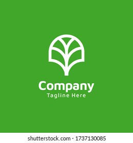 Tree nature logo vector design concept