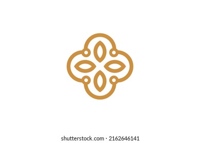 Tree Nature Monoline Logo Vector