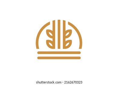 Tree Nature Monoline Logo Vector