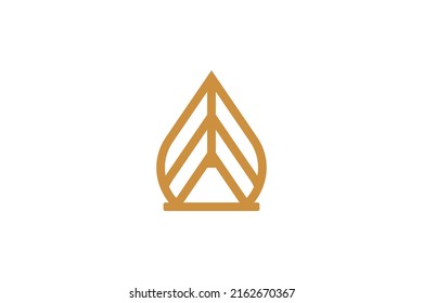 Tree Nature Monoline Logo Vector